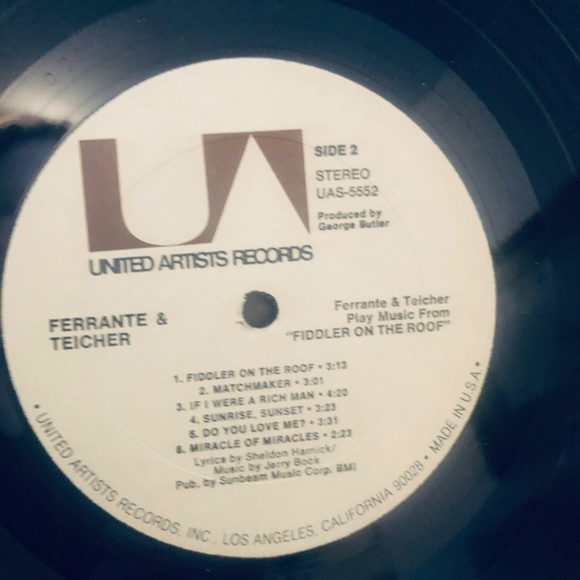 1971 US LP Ferrante & Teicher – Play Music From "Fiddler On The Roof" - Picture 5 of 6